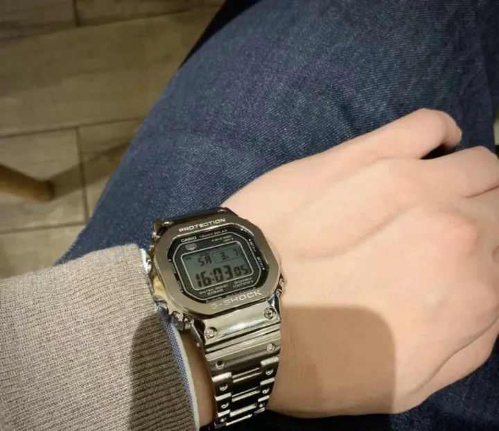 Casio G-Shock Silver-Tone Metal Digital Watch
