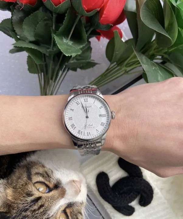 Tissot Le Locle White Dial Stainless Steel Bracelet Watch