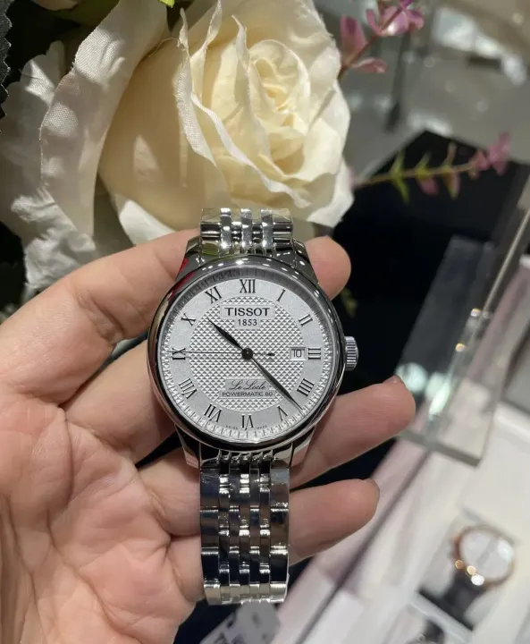 Tissot Le Locle Powermatic 80 Silver Dial Steel Watch