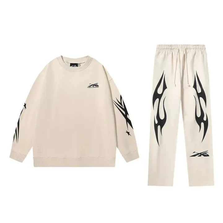 Hellstar Grafik-Set in Creme, Schwarz, Blau und Gelb