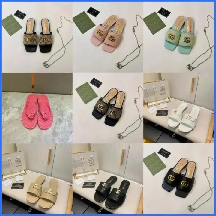 Burberry Black Logo Embroidered Slide Sandals