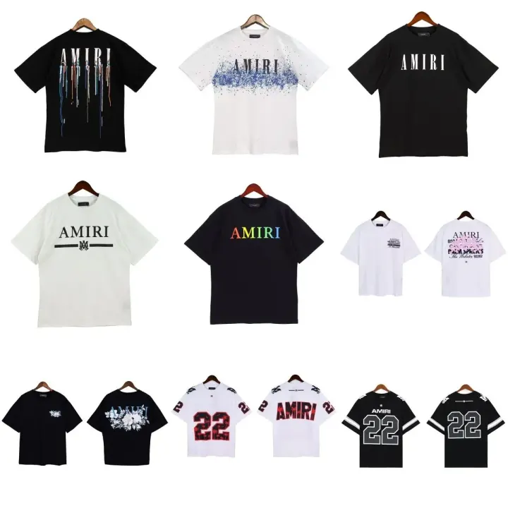 Camiseta AMIRI con estampado de la colección en blanco y negro