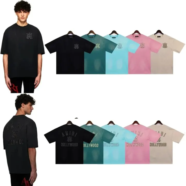 AMIRI Hollywood Logo Graphic T-Shirt in Schwarz