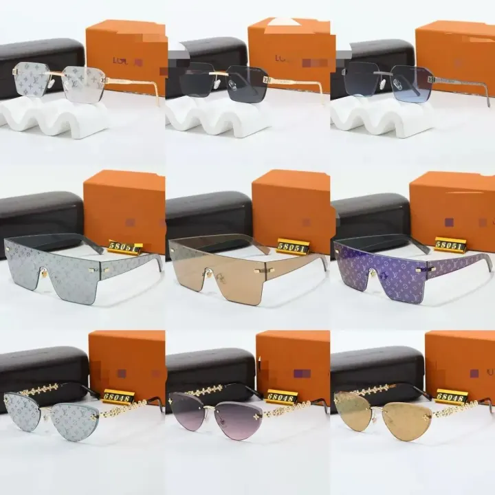Louis Vuitton Monogram Rimless Gold-Tone Sunglasses Collection