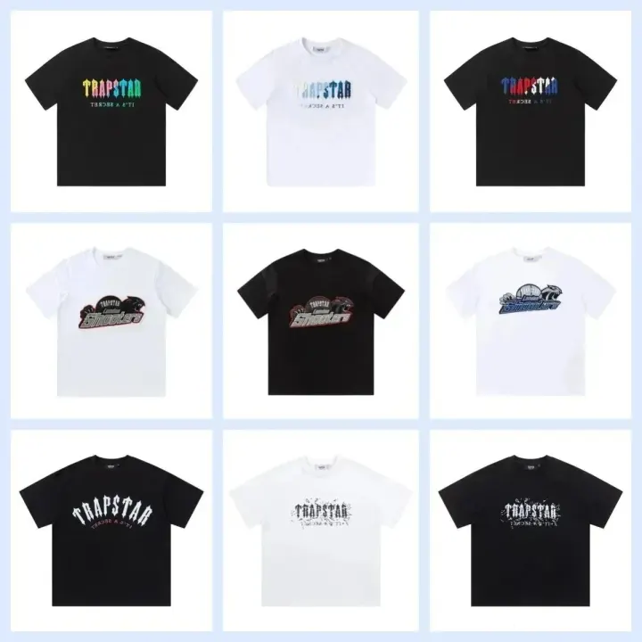 Trapstar Grafik-T-Shirt in Schwarz und Weiß