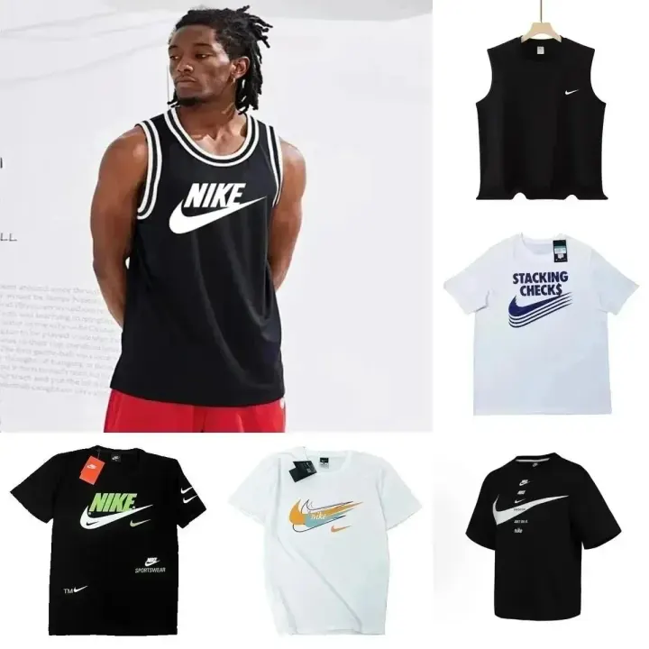 Nike Graphic T-Shirt in Black and White Logo Styles