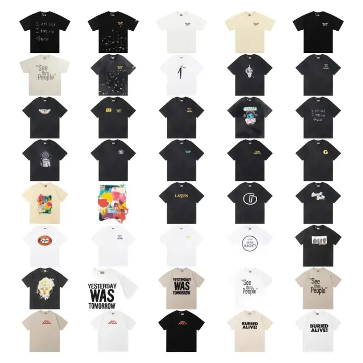 Gallery Dept. Graphic Short Sleeve T-Shirt in Black and White