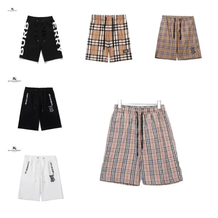 Burberry Shorts mit Kordelzug, Karomuster und Logo-Details