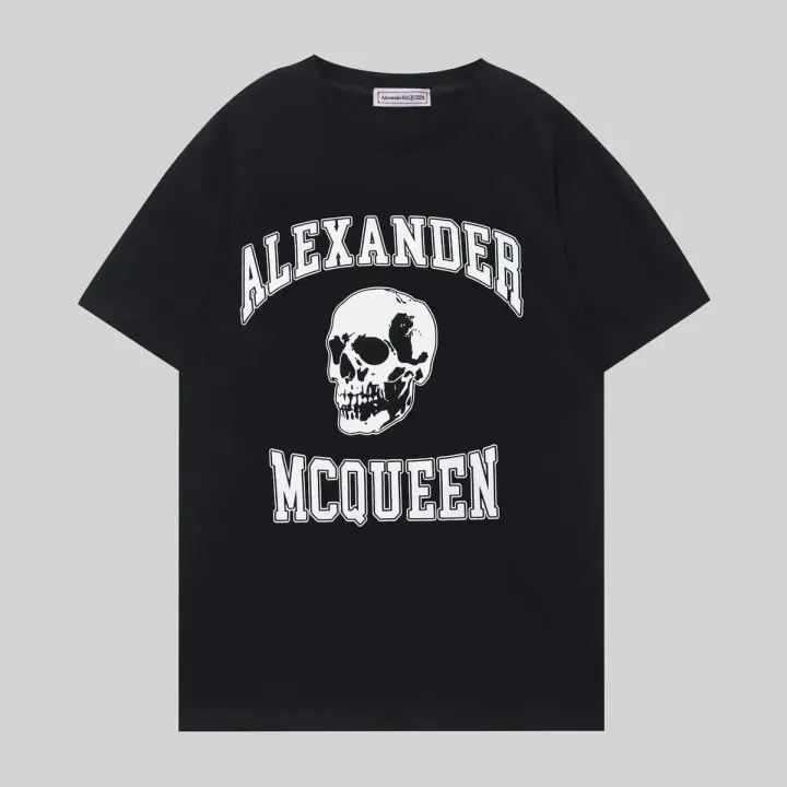Alexander McQueen Black Graphic Skull T-Shirt
