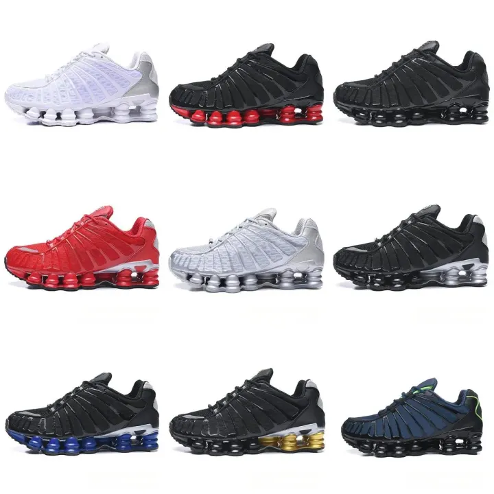 Nike Shox Black Sneakers with Visible Spring Cushioning