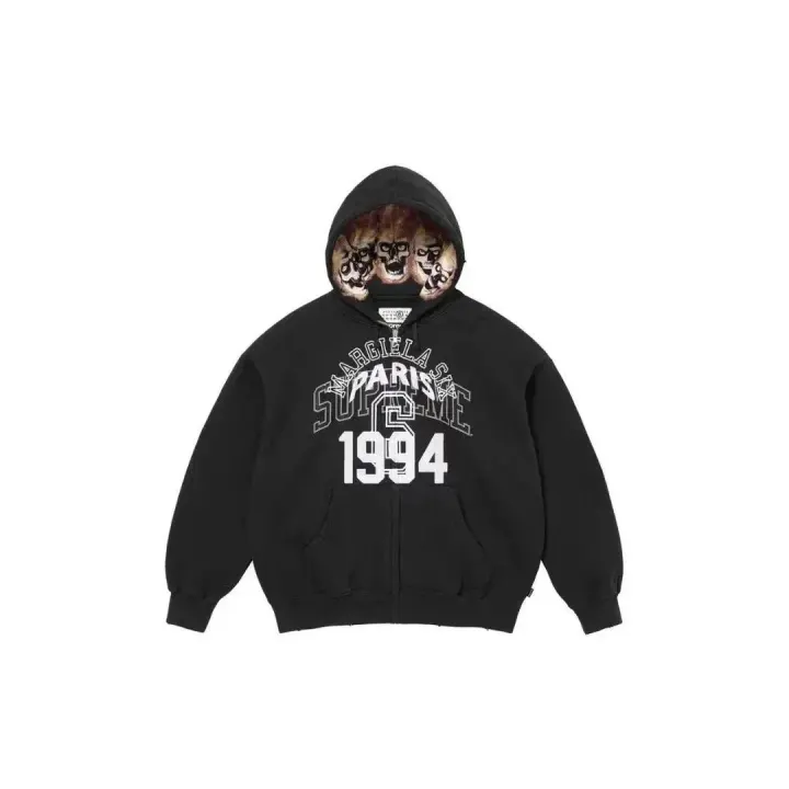 Supreme Black Graphic Crewneck Sweatshirt