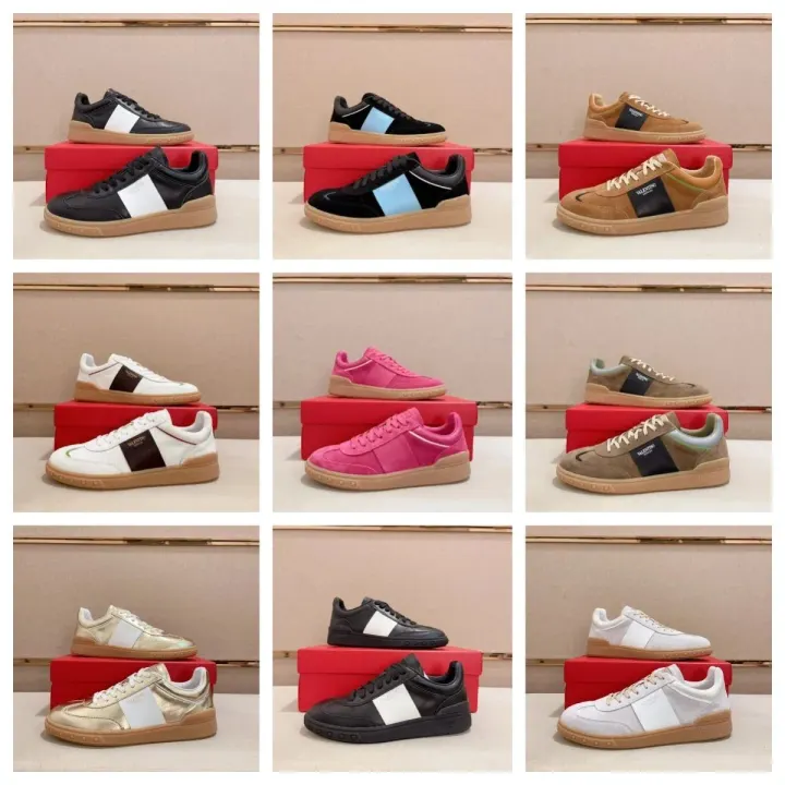 Zwarte Valentino low-top sneakers met contrasterende zijstreep