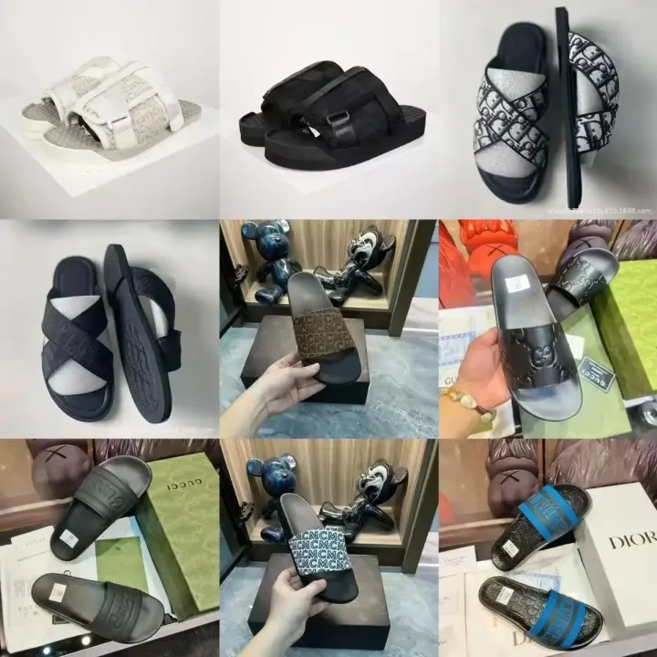 Dior Black Monogram Lifestyle Slides