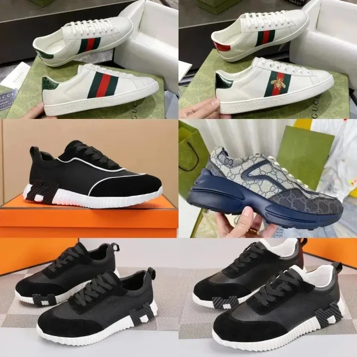 Gucci Sneakers in White Stripe, Black, and GG Monogram Styles