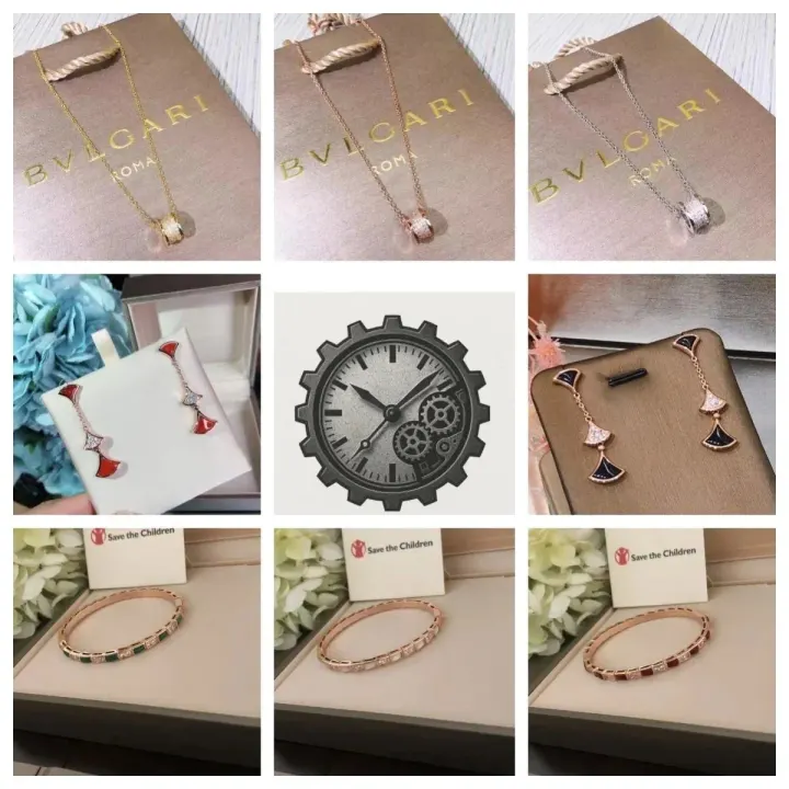 BVLGARI Jewelry Set in Gold, Rose Gold, and Silver