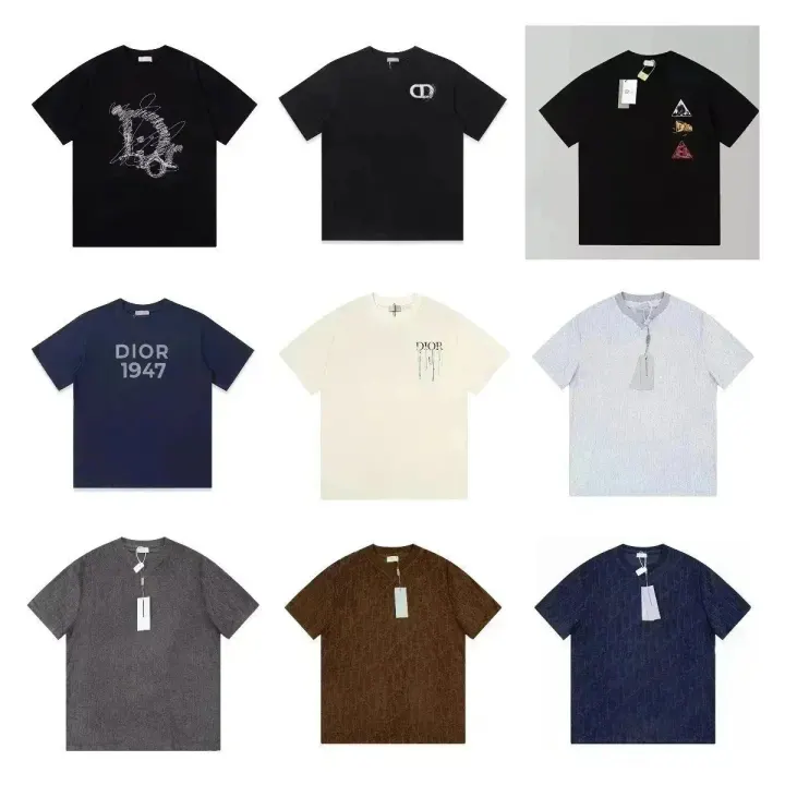 Dior T-Shirt with Logo Graphics and Monogram Colorways