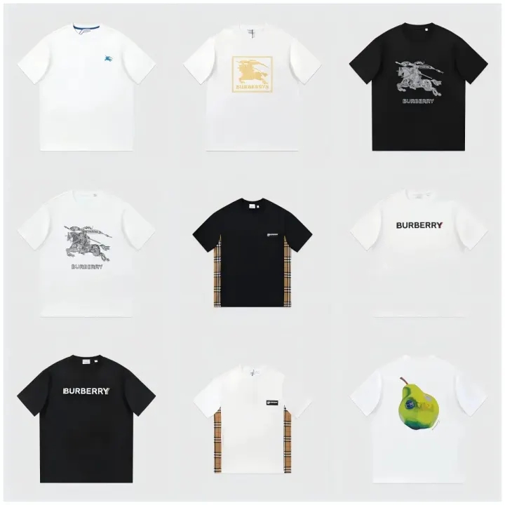 Burberry Grafik-T-Shirt in Weiß und Schwarz