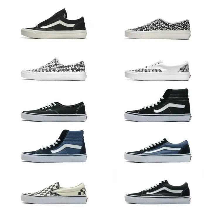Vans Black and White Casual Sneakers