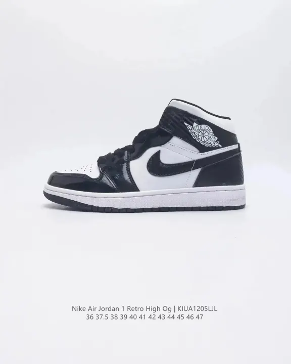 Jordan Black & White High-Top Sneakers