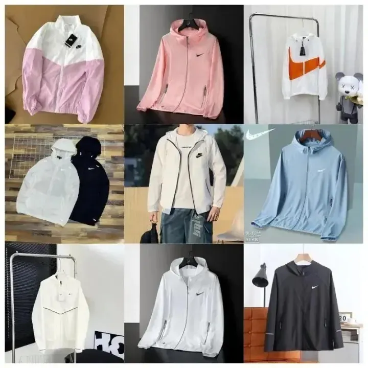 Nike Lightweight Hooded Windbreaker in Pastel Colorways