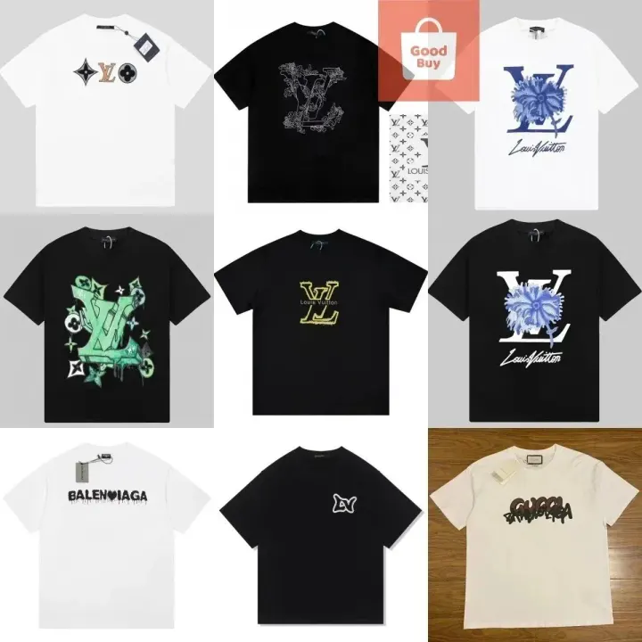 Balenciaga T-Shirt mit Grafik-Logo in Weiß und Schwarz