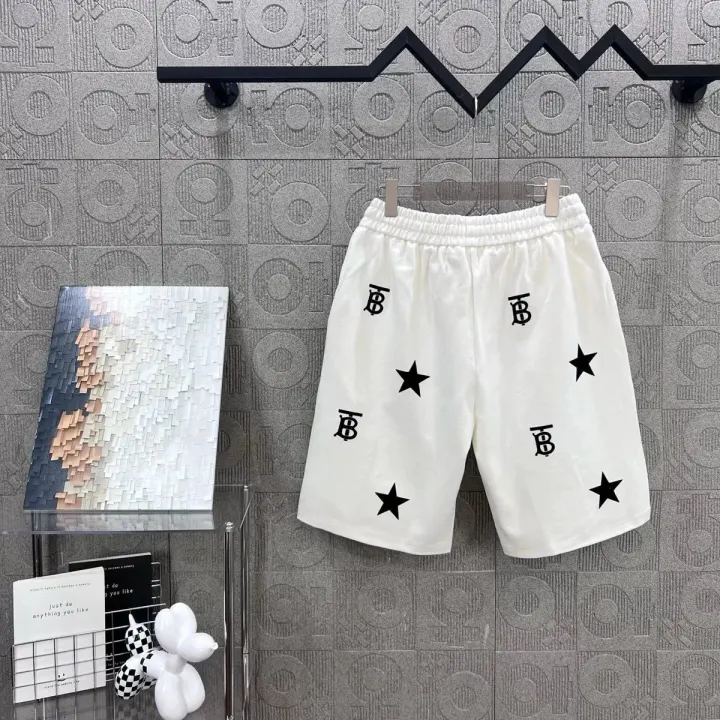 Burberry Shorts mit weißem Stern- und Monogramm-Print