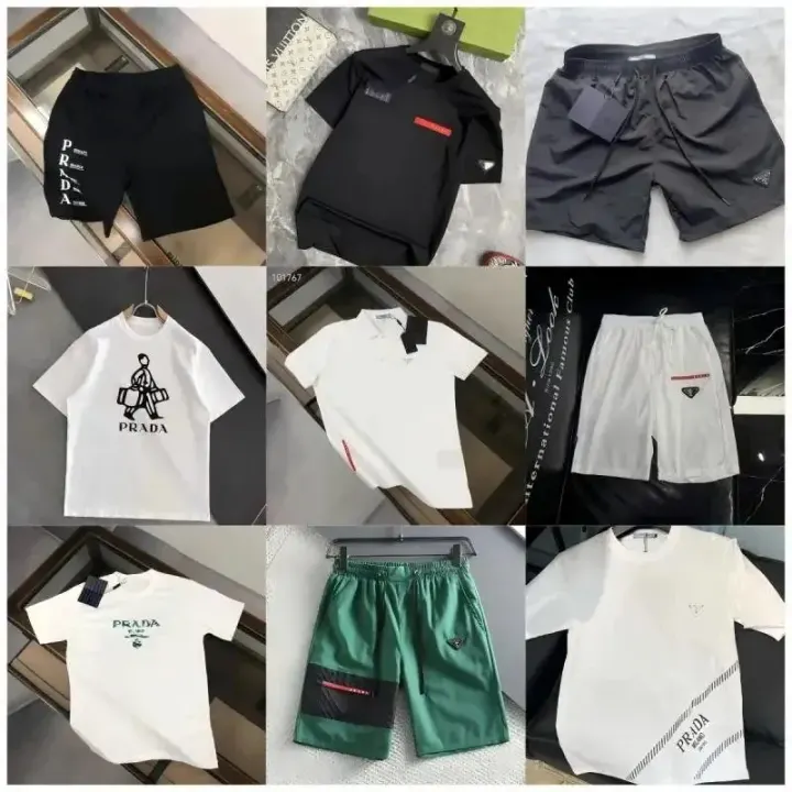 Prada White Graphic T-Shirt with Logo Print